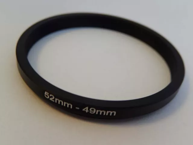 Step Down Adaptateur de filtre métal 52mm - 49mm pour Olympus, Panasonic, Sony