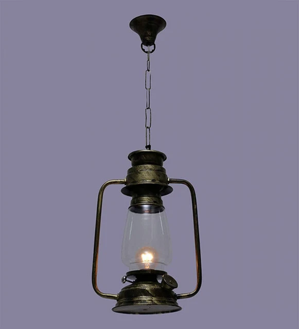 Iron Antique Style Rustic hanging Lantern for Home Office Decor