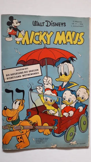 Walt Disneys Micky Maus Nr.17 vom August 1956 - ORIGINAL COMICHEFT