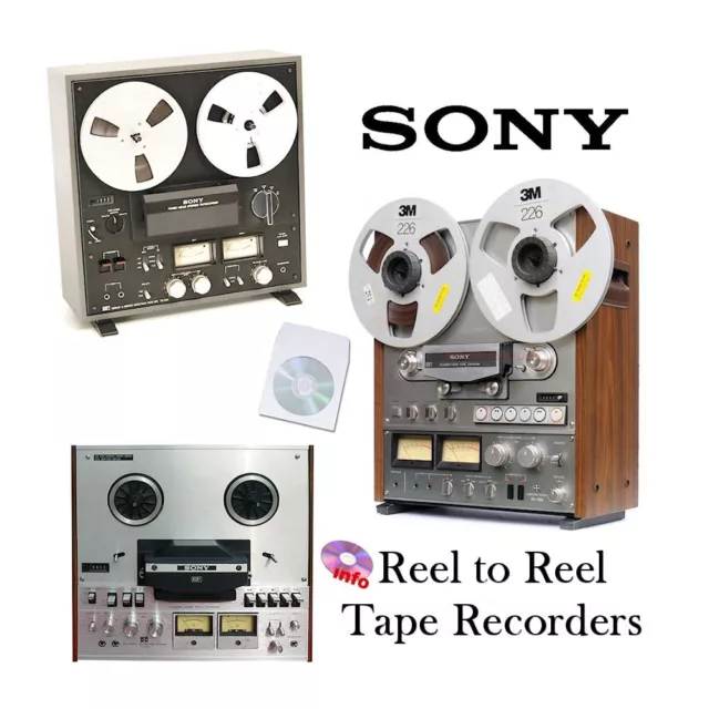 Sony tape recorder reel to reel operation instruction service manual cdr