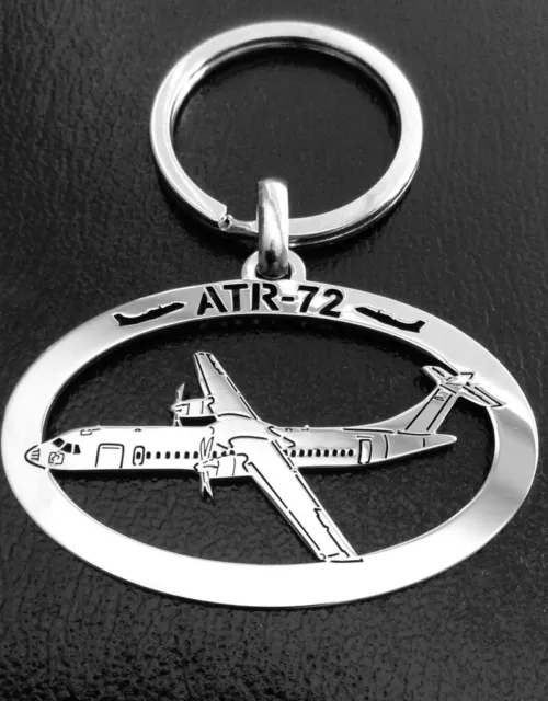 Keyring / keychain aircraft airplane twin-engine turboprop ATR-72
