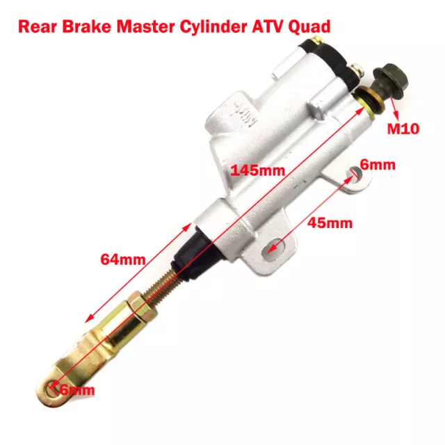 Chinese ATV Rear Foot Brake Master Cylinder Pump 50cc 110cc 125cc 150 200 250cc