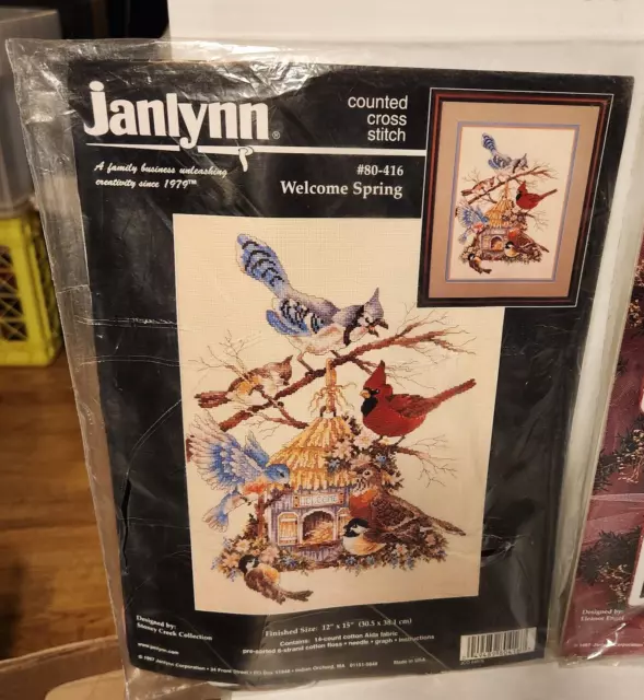 Janlynn Spring Montage Counted Cross Stitch Kit 11x14 14 Count
