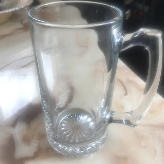 VTG Libby Large 24oz Beer Stein Heavy Duty Sports Party Glass Mug Thumb Hold