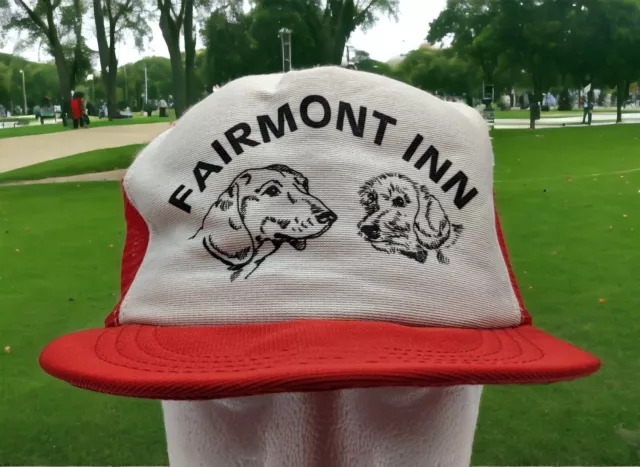 Vintage Fairmont Inn Snapback Mesh Trucker Hat Cap