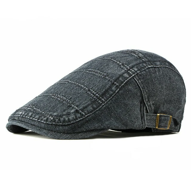 Chapeau Gatsby 'Vendeur De Journaux' En Lin Et Coton - 8 Panneaux, Taille 56-60 Cm