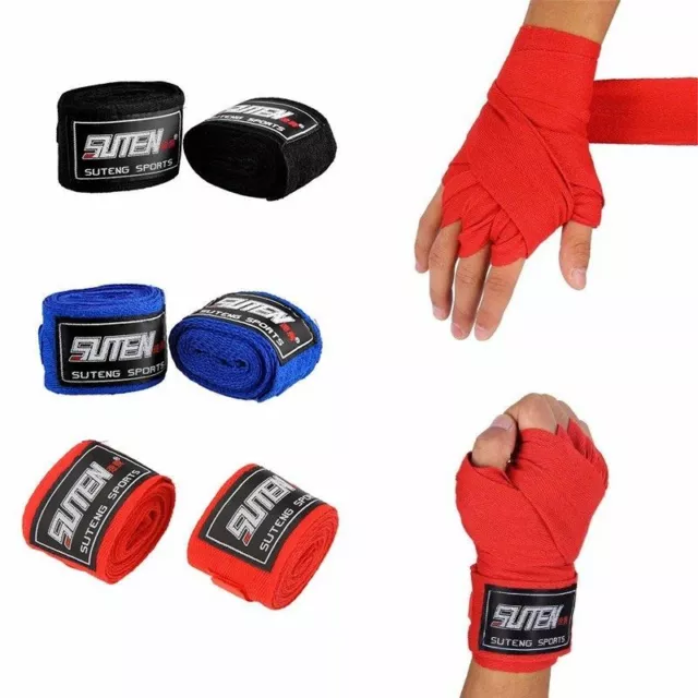 2Pcs/roll Box Sports Strap Boxing Bandage Muay MMA Taekwondo Hand Gloves