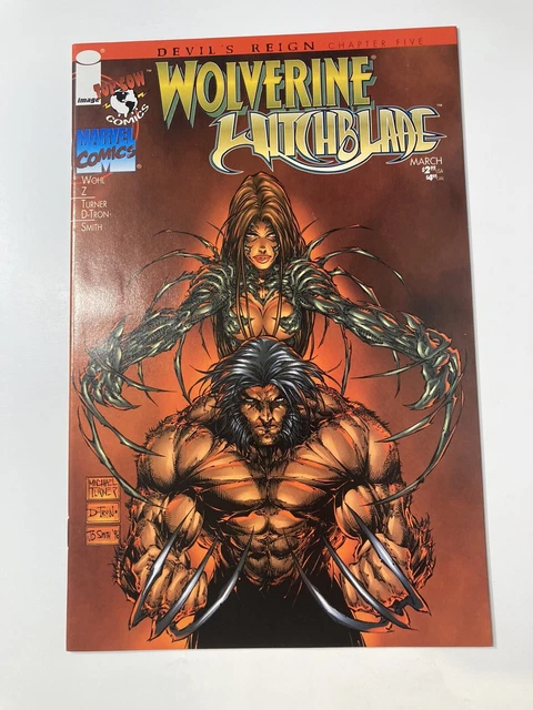 Image top Cow marvel comics devils reign chapter 5 Wolverine Witchblade