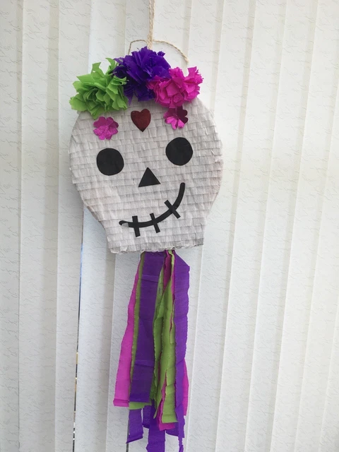 Piñata teschio di Halloween ispirata festa di compleanno bambini