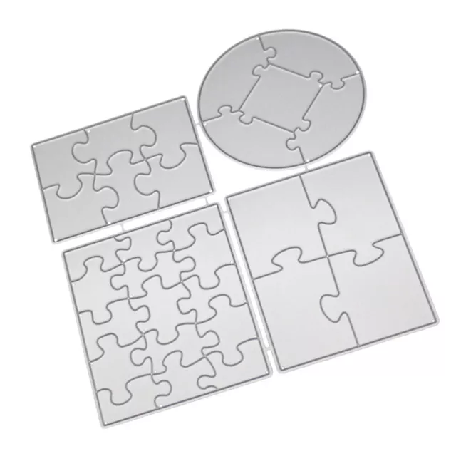 1pc DIY Puzzle Christmas Embossing Stencils Puzzle Die Cuts Embossing 3