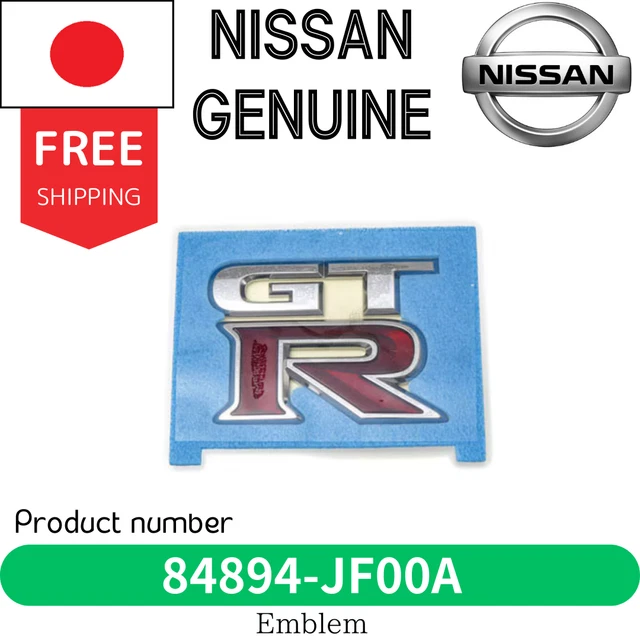 Genuine OEM Nissan R35 GT-R 2022 Trunk Emblem – 84890-6HV0A, Made In Japan