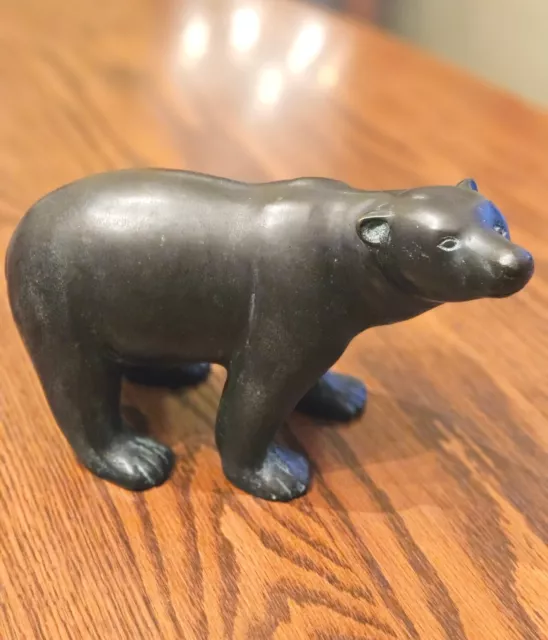 Bronze Finished Brass  Bear Sculpture