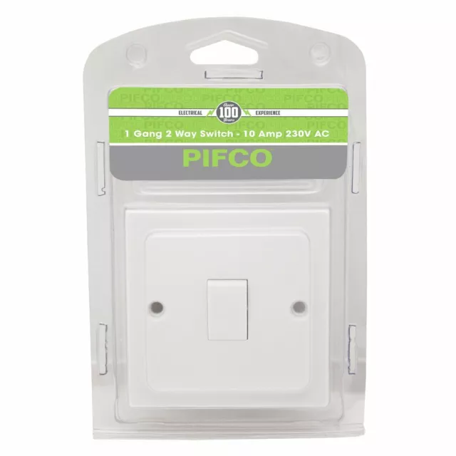 Interrupteur mural 1 vitesse 2 voies - 10 Amp 230 V A.C par Pifco