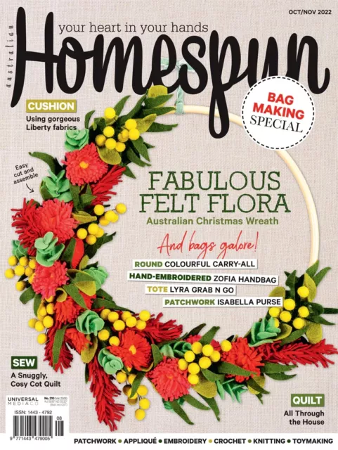 Homespun Magazine Issue #23.5 [Oct/Nov'22] with FREE P&P