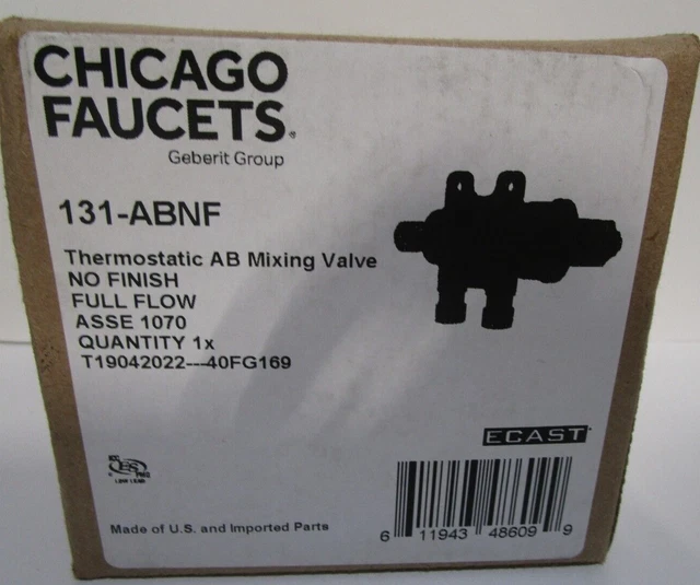 CHICAGO FAUCETS 131ABNF Ecast Thermostatic Mixing Valve 99.99 PicClick