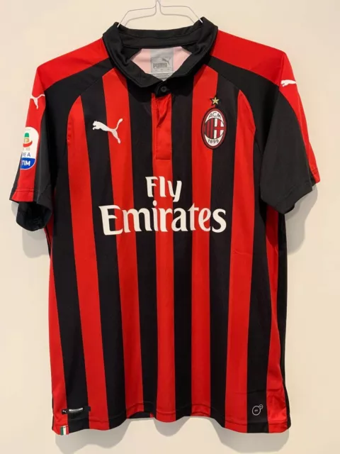 AC MILAN MAGLIA 2018 19 Puma Home Shirt Jersey Piatek 19 Serie A