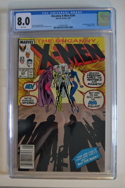 Uncanny X-Men Vol.1 # 244 CGC 8.0 1st Jubilee Newsstand Marvel Comics