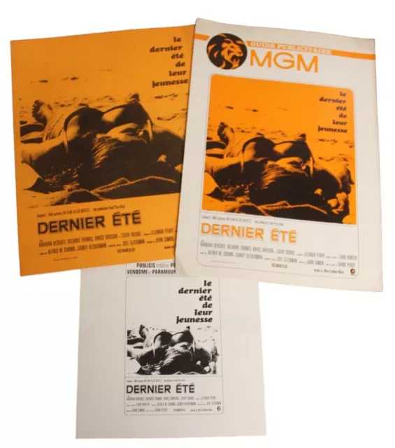 Dernier Etee - Dossier De Presse Du Film  + Guide Publicitaire De La Mgm