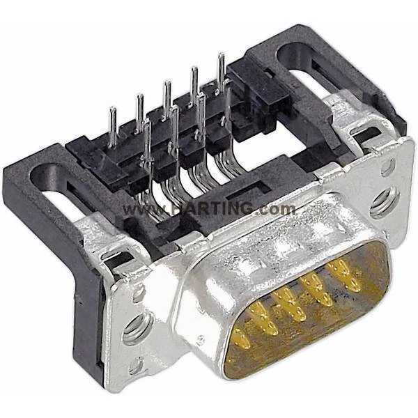 Harting 09 65 462 6812 connettore maschio sub d 90 poli 37 a saldare 1 pz