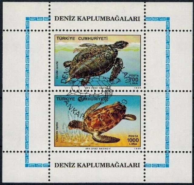 Türkei - Blockausgabe(28) mit MiNr. 2871-2872, Meeresschildkröten☉