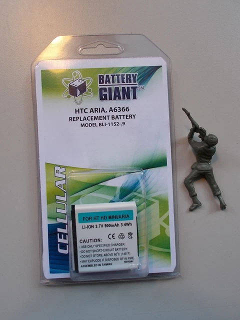 NEW HTC HD Mini Aria A6366 Battery Giant Replacement BLI-1152-.9 *FREE SHIPPING*