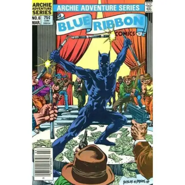 Blue Ribbon Comics (1983 series) #6 Newsstand in F + cond. Red Circle comics [m:
