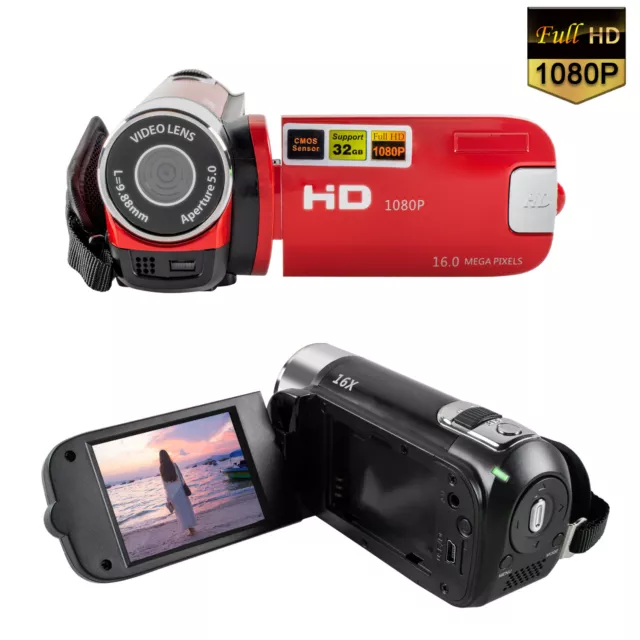 1080P Digital Video Camera HD Camcorder 16x Zoom Digital Video Camera Recorder