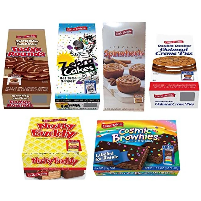 Mega Taille Gâteux Variété Paquets 6 Unique Treats: Nutty Cacahuète Pote Barres,