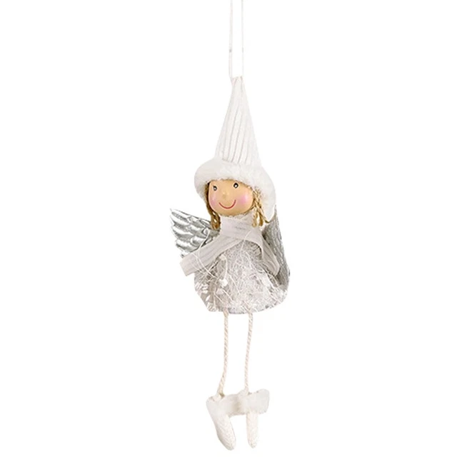 Forniture Decorazioni Natale Ali Soffici Ragazza Ciondolo Bambola Angelo CW4