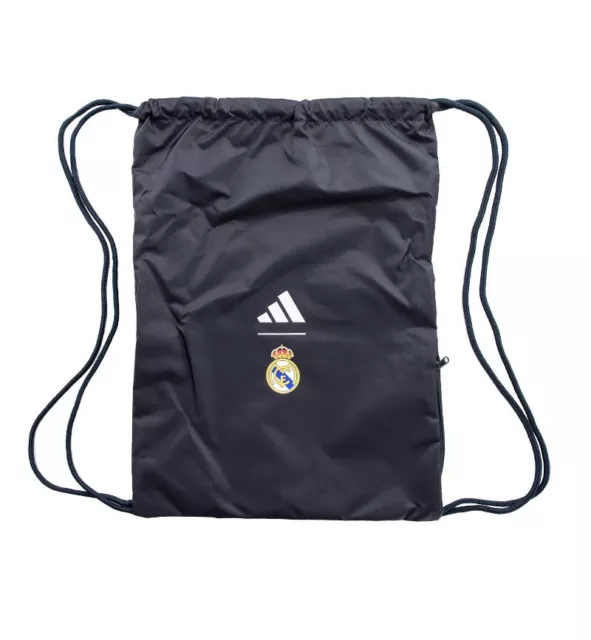 adidas Real Madrid Gym Sack Unisex Shoes Bag Training Black NWT IB4555