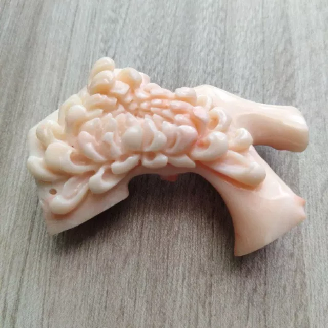 Womans Natural Coral Obidome Kimono brooch Jewelry Antique Japanese culture O10