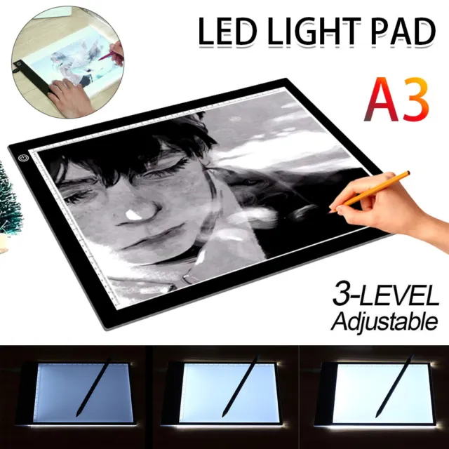 A3 LED Light Copy Tracing Art Tattoo Box Stencil Board Drawing Design Table Pad