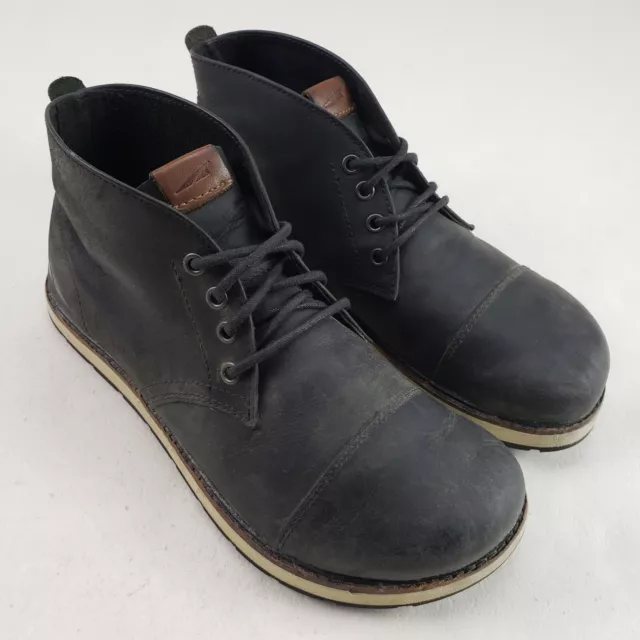 ALTRA SMITH LEATHER Chukka Boot Mens 9.5 Black Lace Up Outdoor Barefoot ...