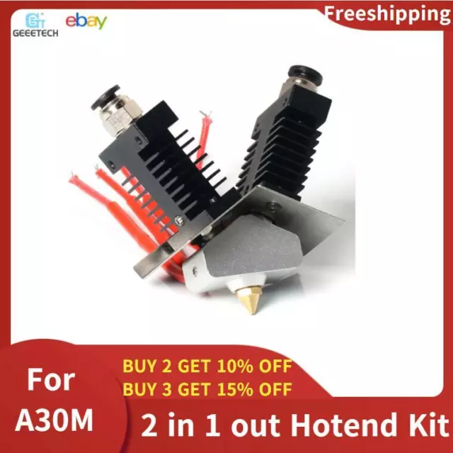 Geeetech Single/2colors/3colors Hotend Kit 0.4mm Nozzle A10 A30T A20 A10M A30M 3