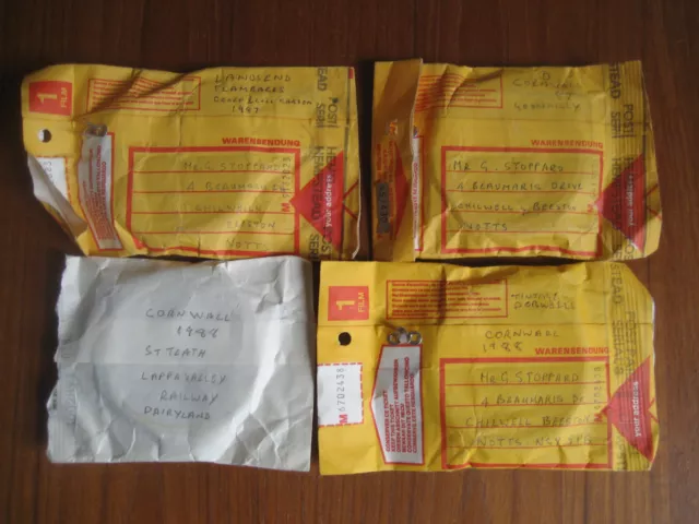 4 8mm cine reels Cornwall Holidays 1987 and 1988