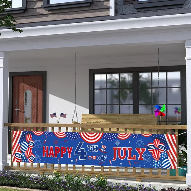 300X50CM HAPPY 4TH Of July Banner Decor Independence Day Patriotic