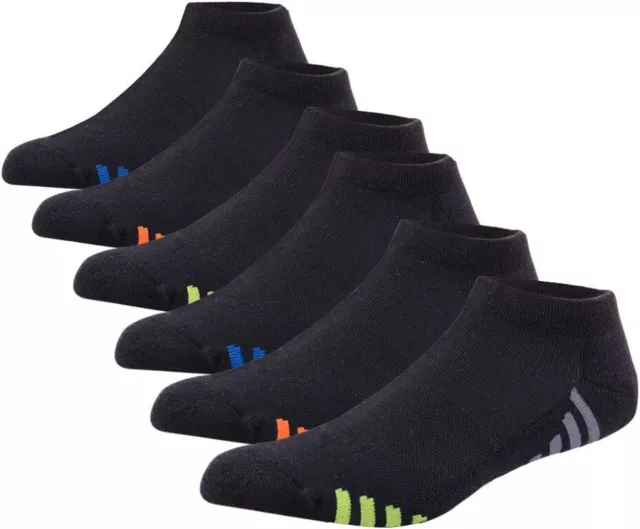 Mens Athletic Low Cut Ankle Socks Cushioned Running Sports Sock for Men 6 Pack S