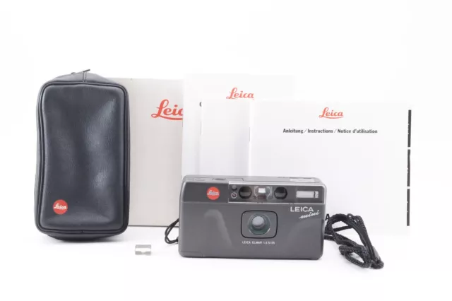 [N MINT/ Box] Leica Mini Elmar Black Point & Shoot 35mm Film Camera From JAPAN
