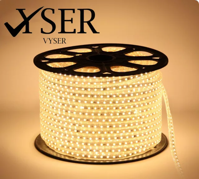 LED Strip AC 220V 240V IP67 Waterproof 5050 SMD 60leds/m Commercial Rope Light