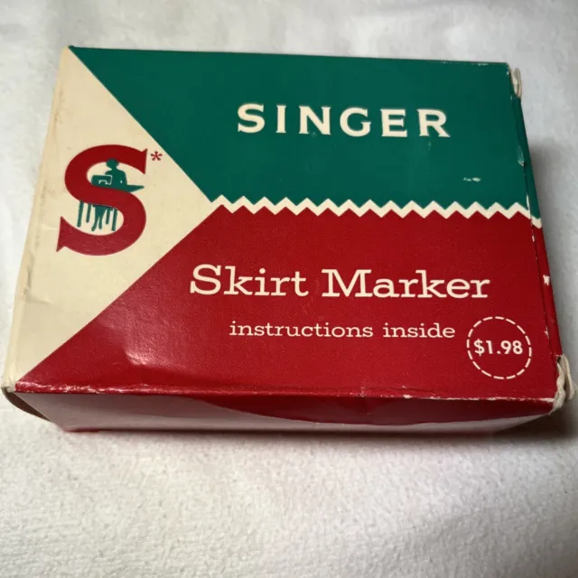 Vintage SINGER Skirt Marker Style in the Box with Instructions & Ruler