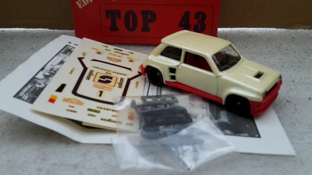 2) Renault R5 Turbo Rallye Monte-Carlo 82 – Transkit SODICAM Pour Solido 1/43 – Neuf, Zamak, Fabriqué En France