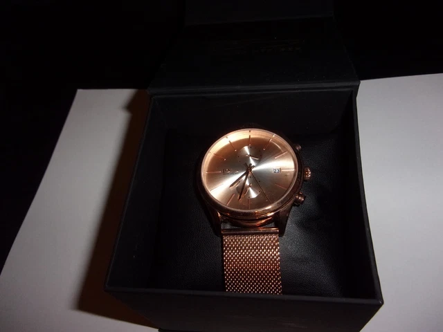 DANIEL STEIGER Sunray 316L Stainless Dual Time & Date Watch 9314R-M Japan