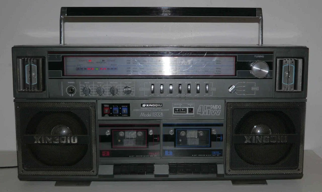 TDK Sound Cube Speaker Model-ETP67101BLK Boombox / FM Radio
