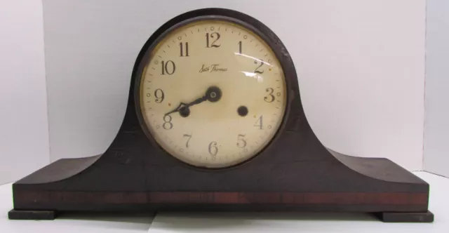 Vintage Seth Thomas Wood Mantle Clock - For Parts Or Repair