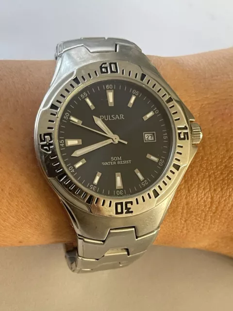 MANS PULSAR VX32 X335 Wrist watch Silver Tone bracelet 5 Bar Japan 698 25.99 PicClick UK