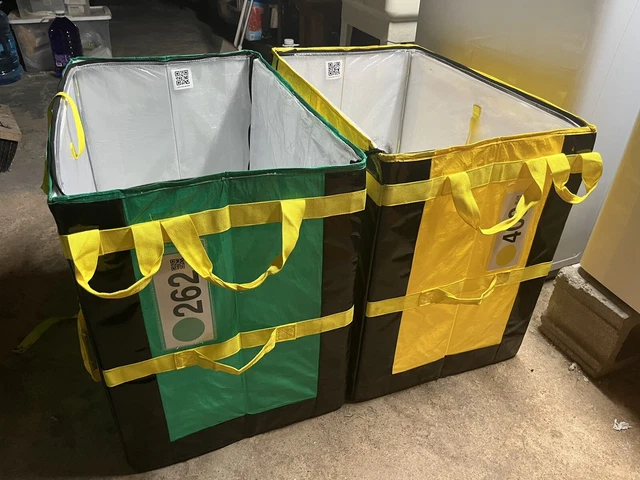 2 Amazon Courier Style Delivery Tote Bags (Comes 2 together)