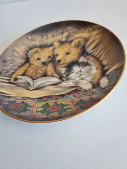 Bedtime Story Limited Edition Franklin Mint Plate by Sue Willis Tracked Postage 2