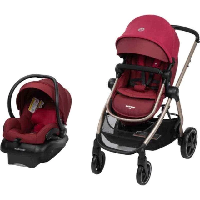 NEW Maxi-Cosi 5 in 1 Modular Zelia 2 Travel System Stroller Mico XP Car Seat Red