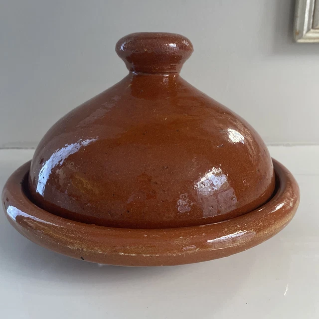 Arcilla morrocana tagine marrón acristalado