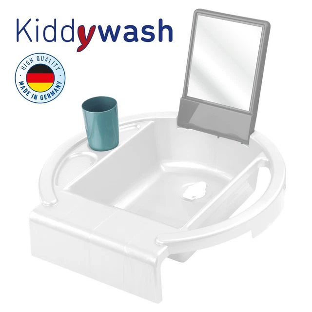 Rotho Baby Kiddy wash Kinder Waschbecken für Badewannenrand weiß